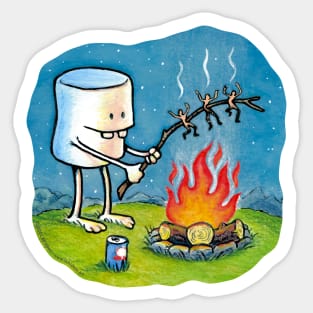 Happy Camper – Roasting Marshmallow Sticker